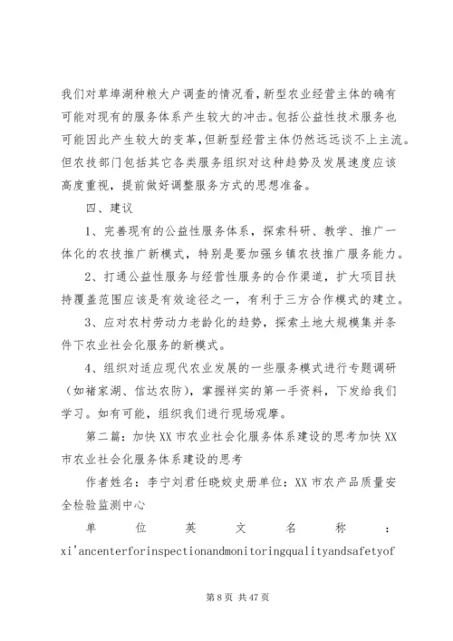 关于农业社会化服务的思考.docx