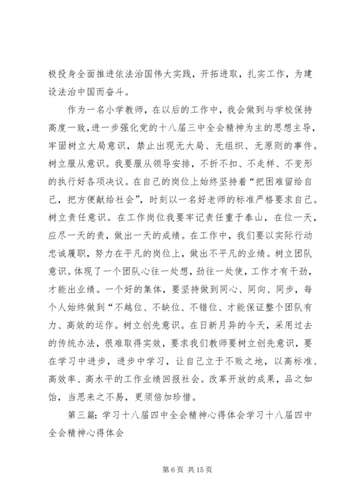 学习十八届四中全会精神心得体会 (7).docx