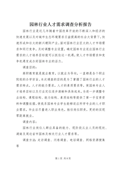 园林行业人才需求调查分析报告 (4).docx