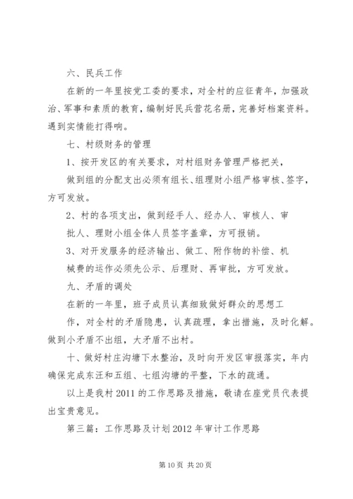 村工作计划及思路 (2).docx