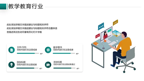 2021年教学设计网络在线教育线上学习课堂教育培训宣传PPT