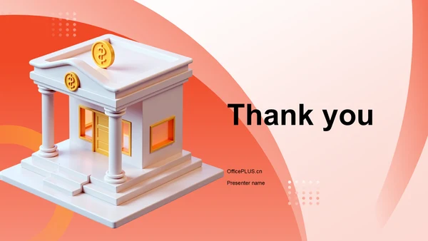 红色3D风财务部门年终总结PPT主题