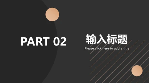 黑金总结汇报ppt模板