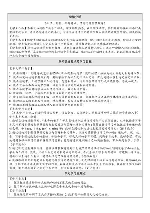 Unit 6 I'm going to study computer science.单元整体教学分