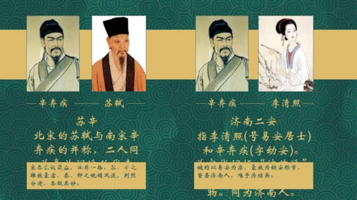 辛弃疾介绍通用PPT模板