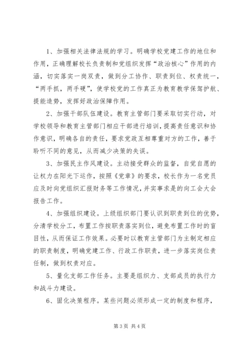 学校党组织党建专项调研报告.docx