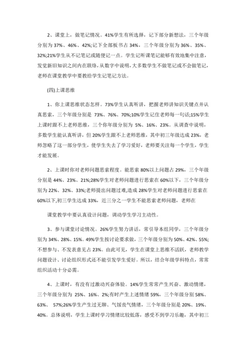 初中学生自主学习能力现状调查分析报告.docx