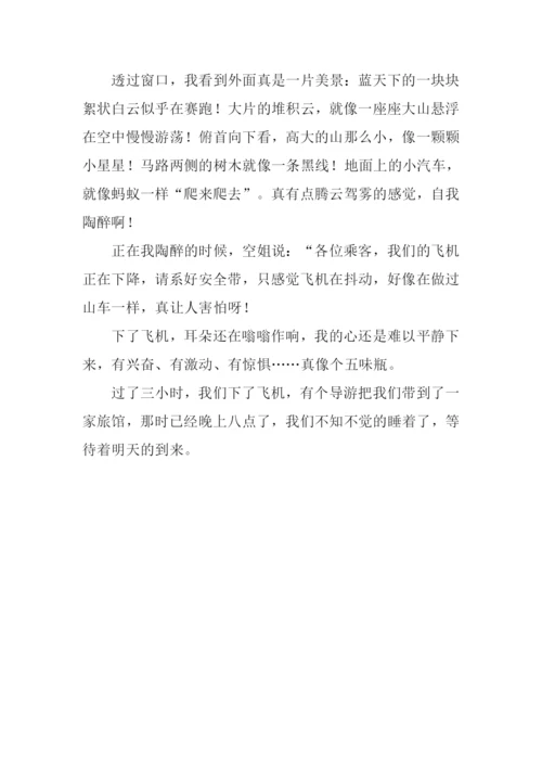坐飞机的感受作文.docx