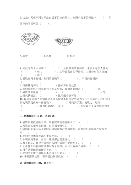 教科版二年级下册科学期末测试卷附答案【研优卷】.docx