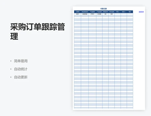 采购订单跟踪管理