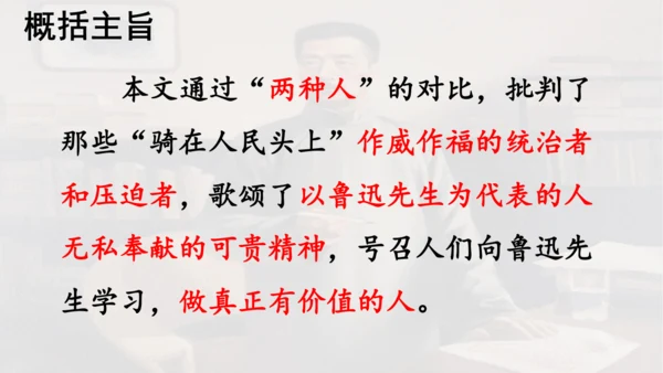 第28课 《有的人——纪念鲁迅有感》  课件
