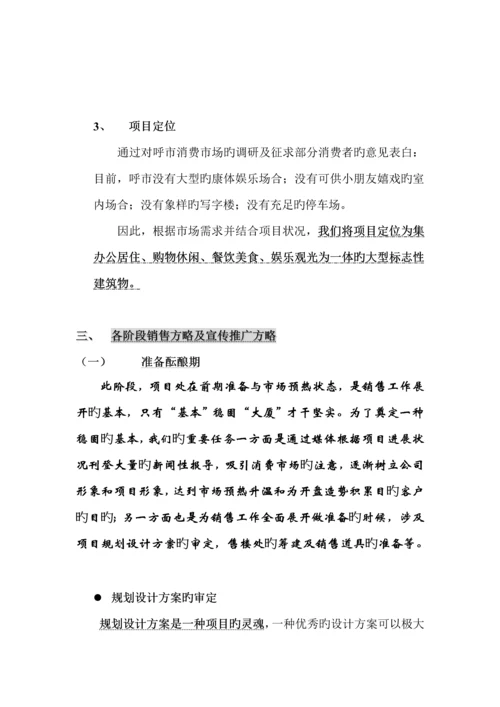 地产专项项目专题策划专题方案.docx
