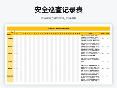 安全巡查记录表
