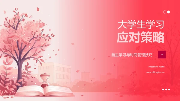 大学生学习应对策略PPT模板