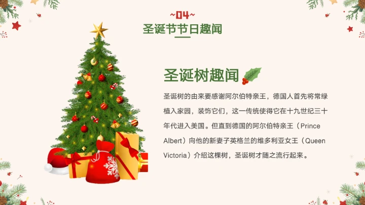 圣诞节节日介绍PPT