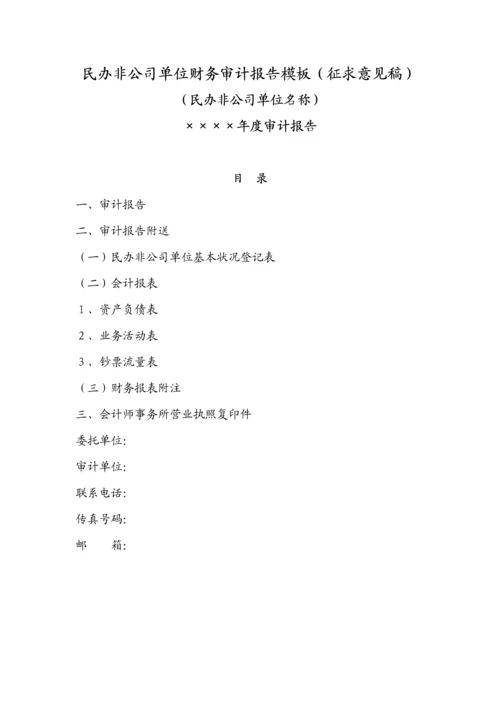 民办非企业单位财务设计标准报告.docx