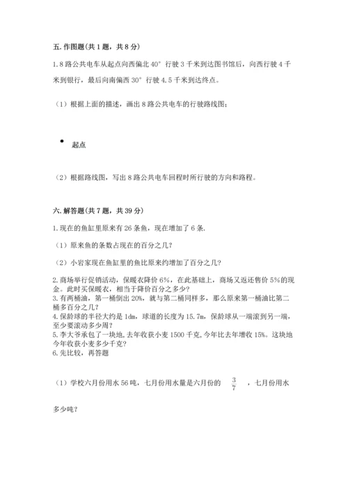 人教版六年级上册数学期末测试卷精品（完整版）.docx