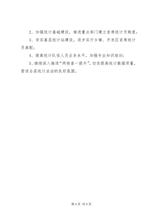 统计局总结及计划 (2).docx