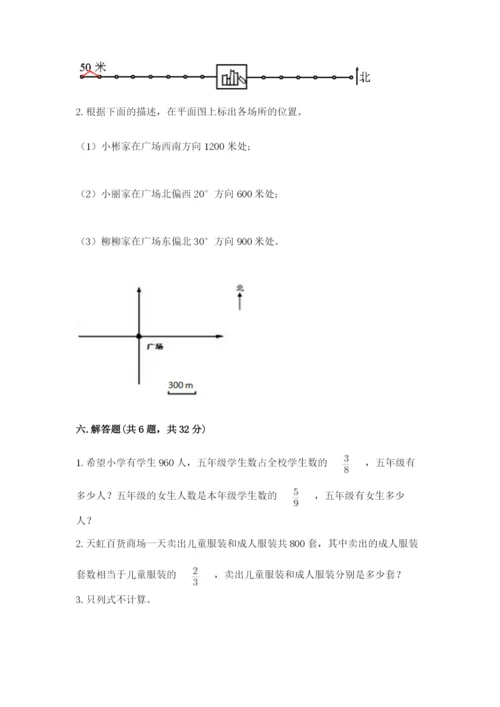 人教版六年级上册数学 期中测试卷【易错题】.docx