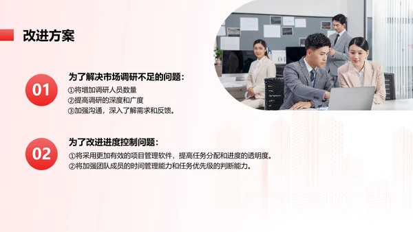 简约红色渐变年终总结汇报