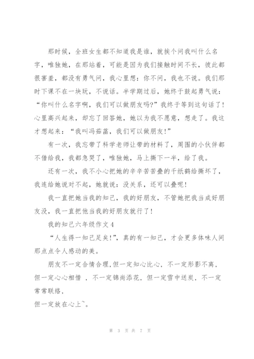 我的知己六年级作文6篇.docx