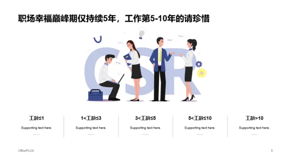多色插画职场社交报告市场营销分析PPT模板下载