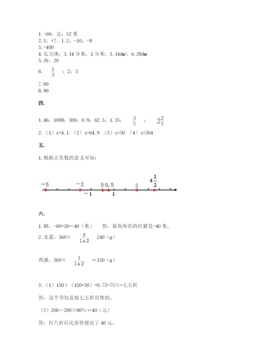 人教版六年级数学小升初试卷精品（易错题）.docx