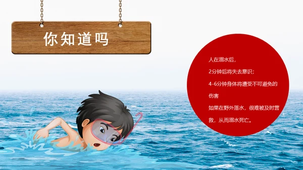 中小学生儿童玩耍防溺水安全教育通用PPT