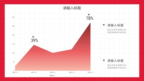 极简白底时尚年度工作汇报PPT模板