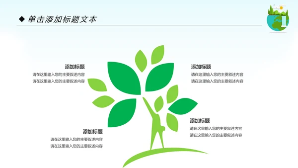 绿色环保生态地球保护环境动态PPT模板
