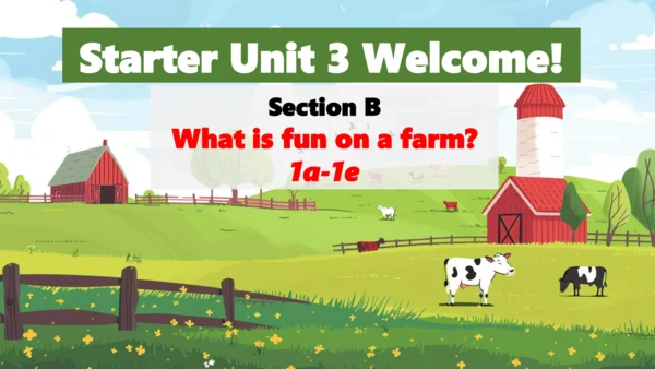 Starter Unit 3 welcome ! Section B 1a-1e课件 2024-20