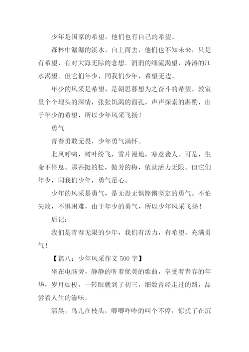 少年风采作文500字.docx