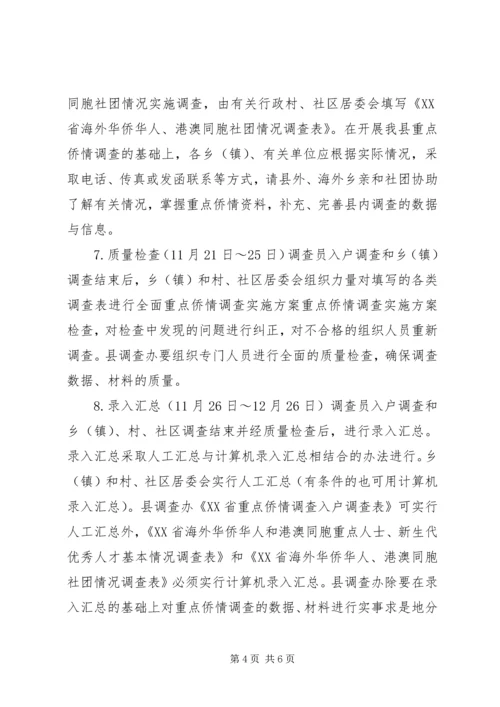 重点侨情调查实施方案 (9).docx
