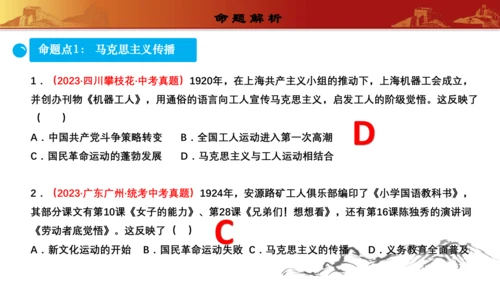 第四单元  新民主主义革命的开始（复习课件）-【课堂无忧】新课标同步核心素养课堂