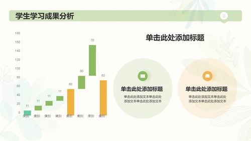 绿色小清新教师学期末工作总结PPT模板