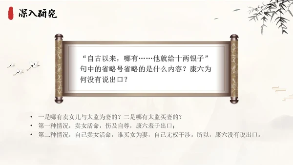 茶馆古风高中二年级语文PPT课件说课中国风高中必修下册