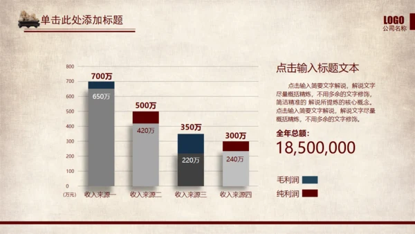 武侠风一叶扁舟封面通用PPT模板