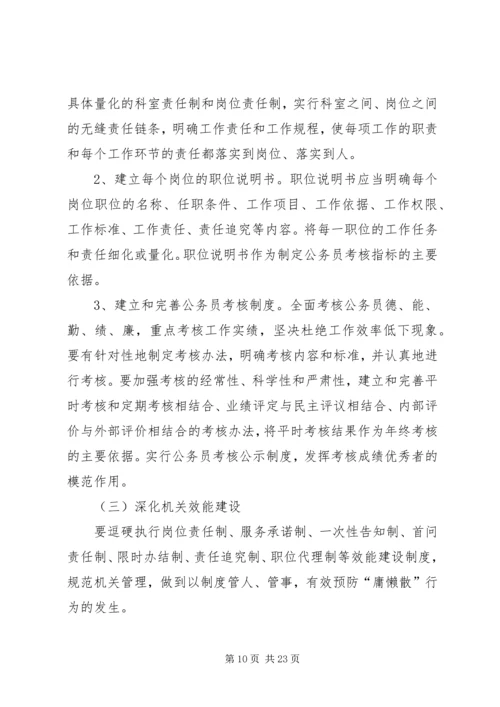 食品药品局“庸懒散拖”专项治理活动的实施方案.docx