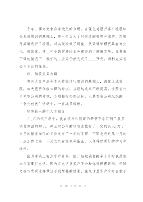 销售新人的个人总结5篇.docx