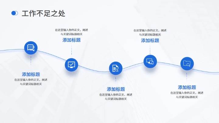 商务工作总结工作汇报通用PPT模板
