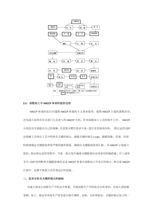 面粉生产中HACCP体系的建立与运用.docx