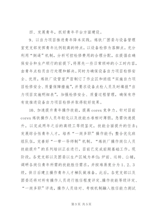 团委部门工作总结范文.docx