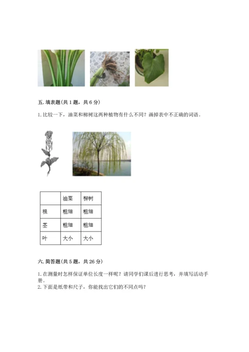 教科版小学一年级上册科学期末测试卷附完整答案【全优】.docx