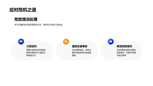 安全防护讲座PPT模板