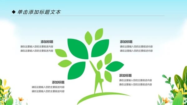清新健康瑜伽健身瑜伽运动孕妇瑜伽PPT模板