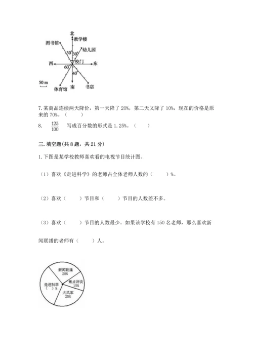 小学六年级上册数学期末考试卷附答案【精练】.docx