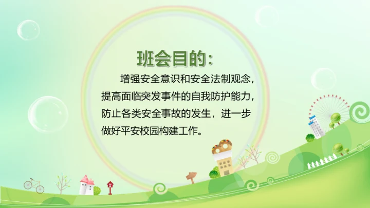 生命安全教育课题公开课通用PPT模板