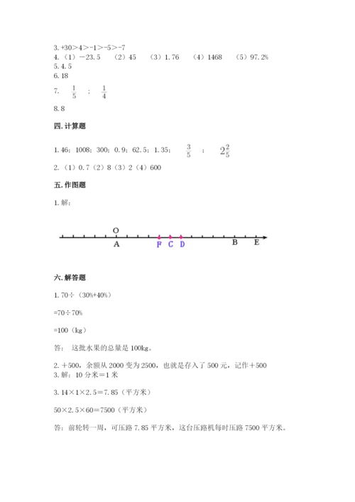 荆门市小升初数学测试卷精编.docx