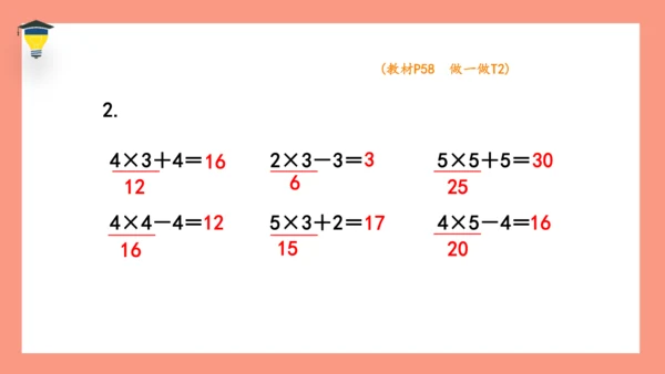 人教版二年级数学上册第四单元表内乘法《乘加乘减》课件(共15张PPT)