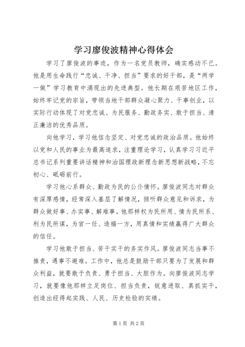 学习廖俊波精神心得体会 (2).docx